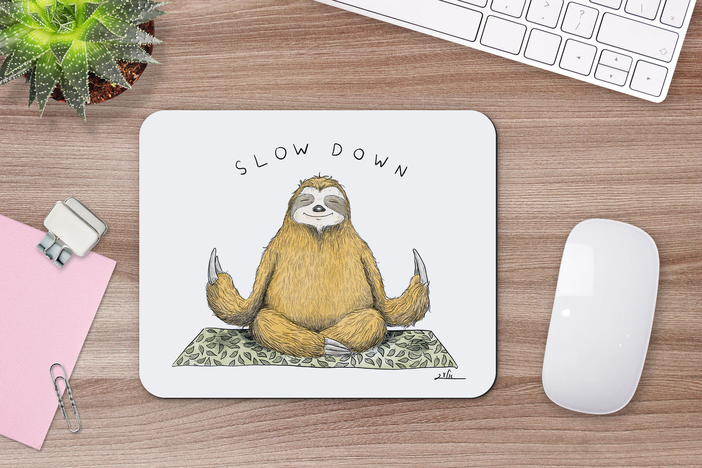 משטח לעכבר | עצלן יוגה