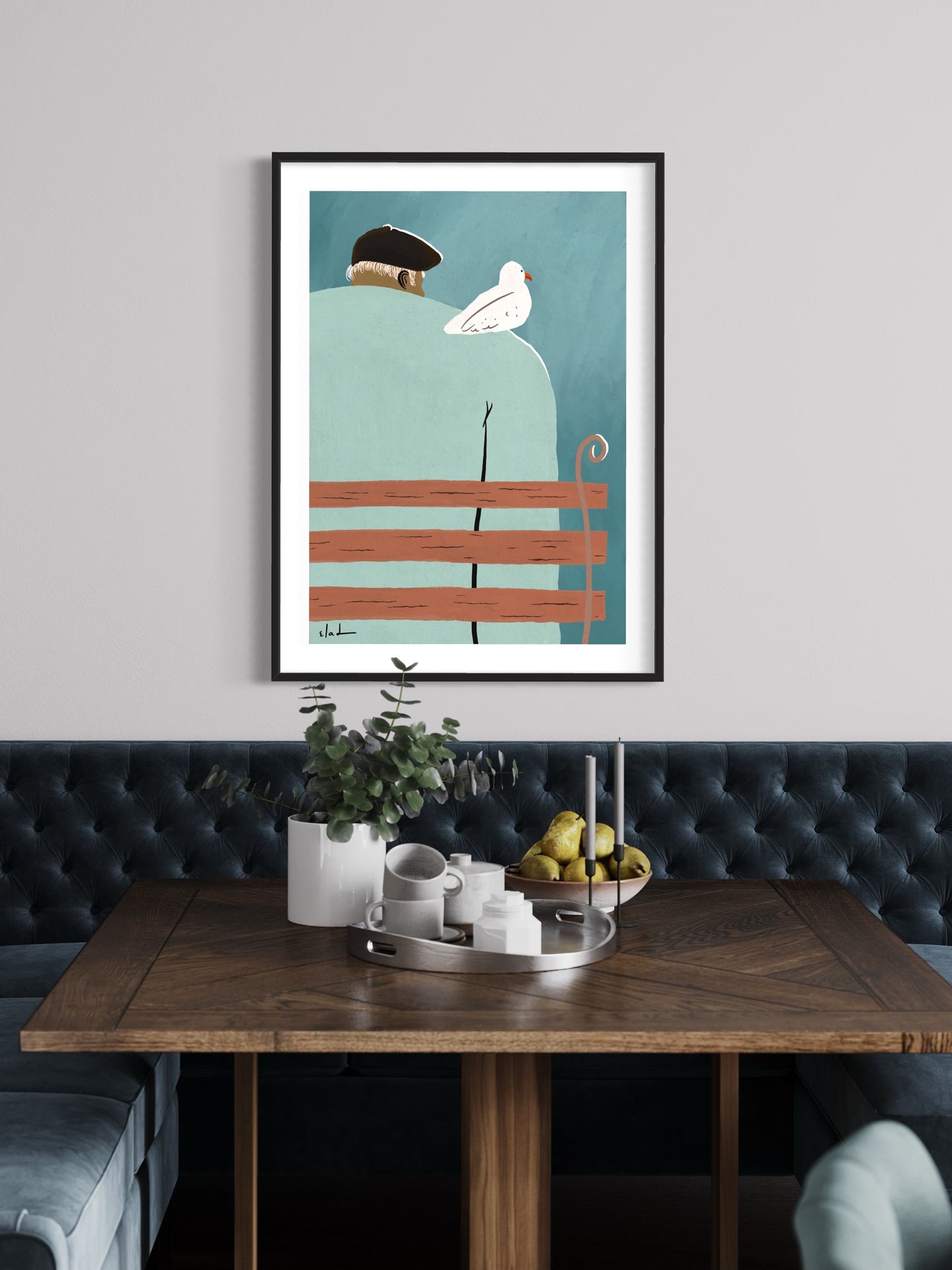 הדפס צבעוני | איש כחול