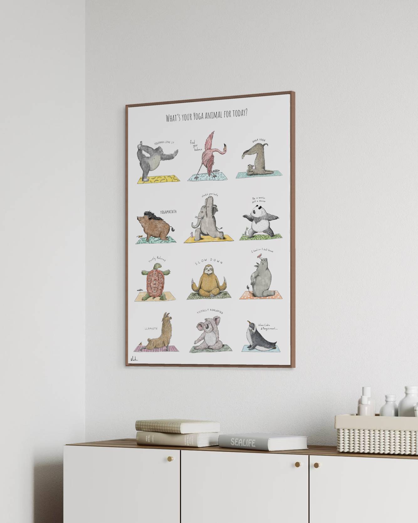 הדפס ענק | חיות היוגה