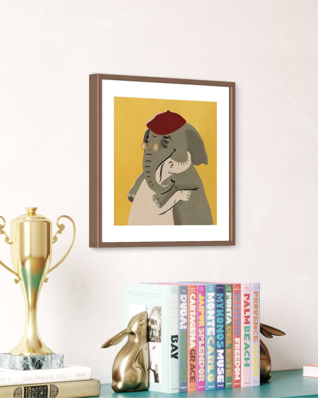 הדפס איור | זוג פילים