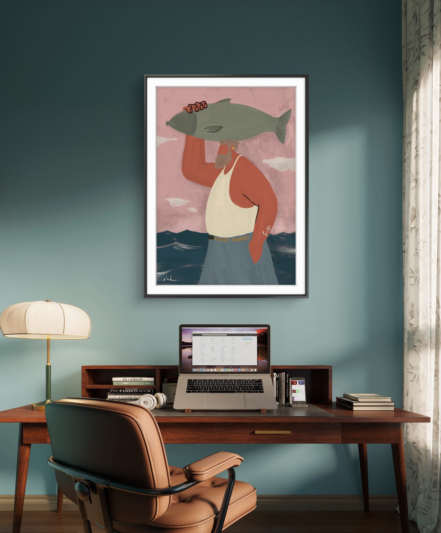 הדפס צבעוני | הדייג