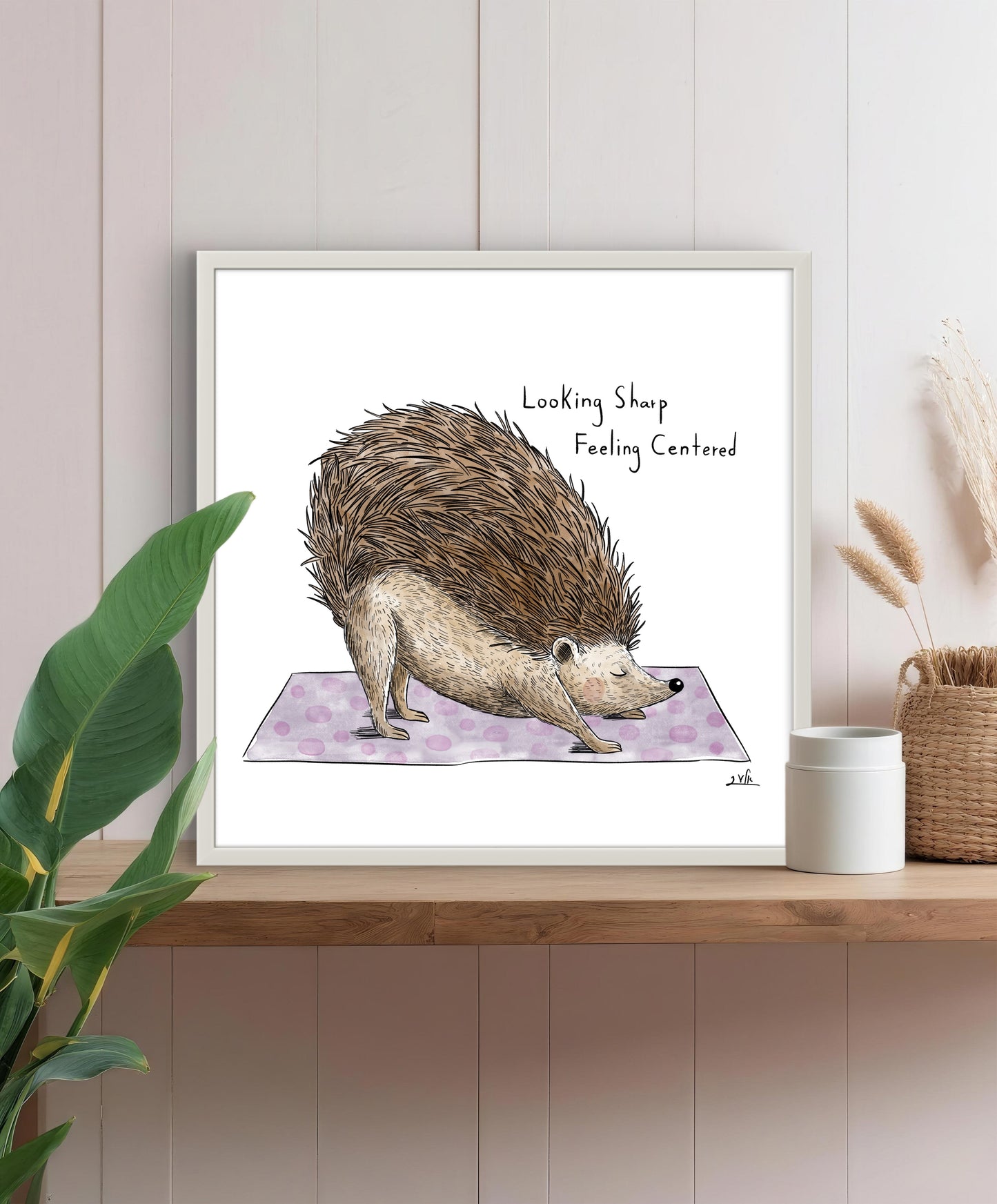 הדפס איור | קיפוד יוגה