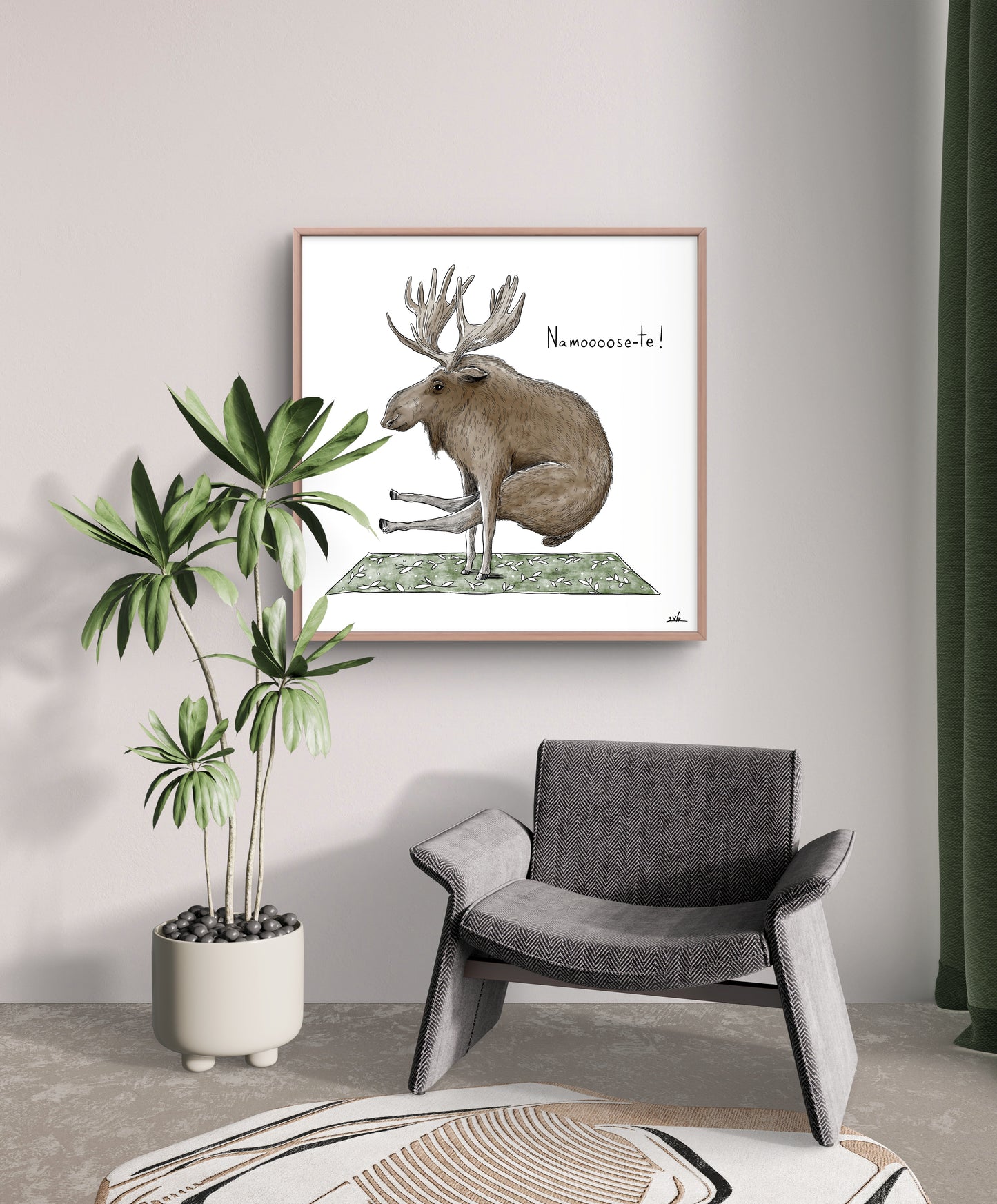 הדפס איור | מוס יוגה