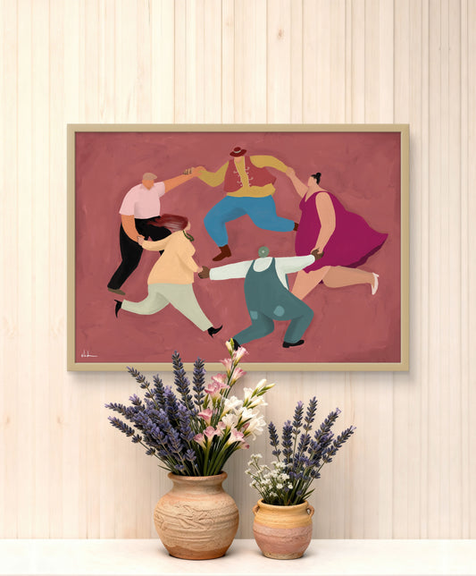 הדפס צבעוני | ריקוד החיים