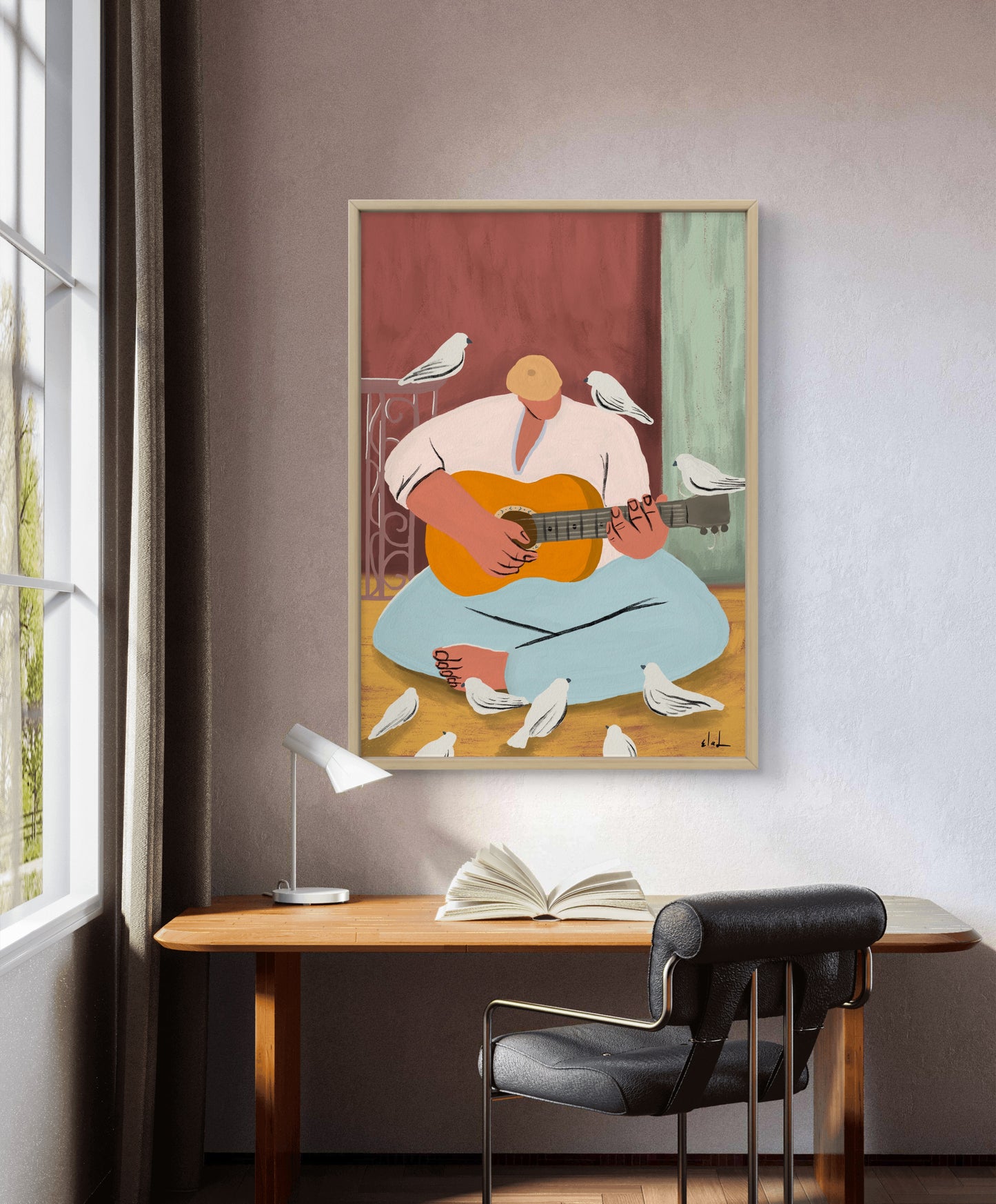 הדפס צבעוני | ניגון היונות