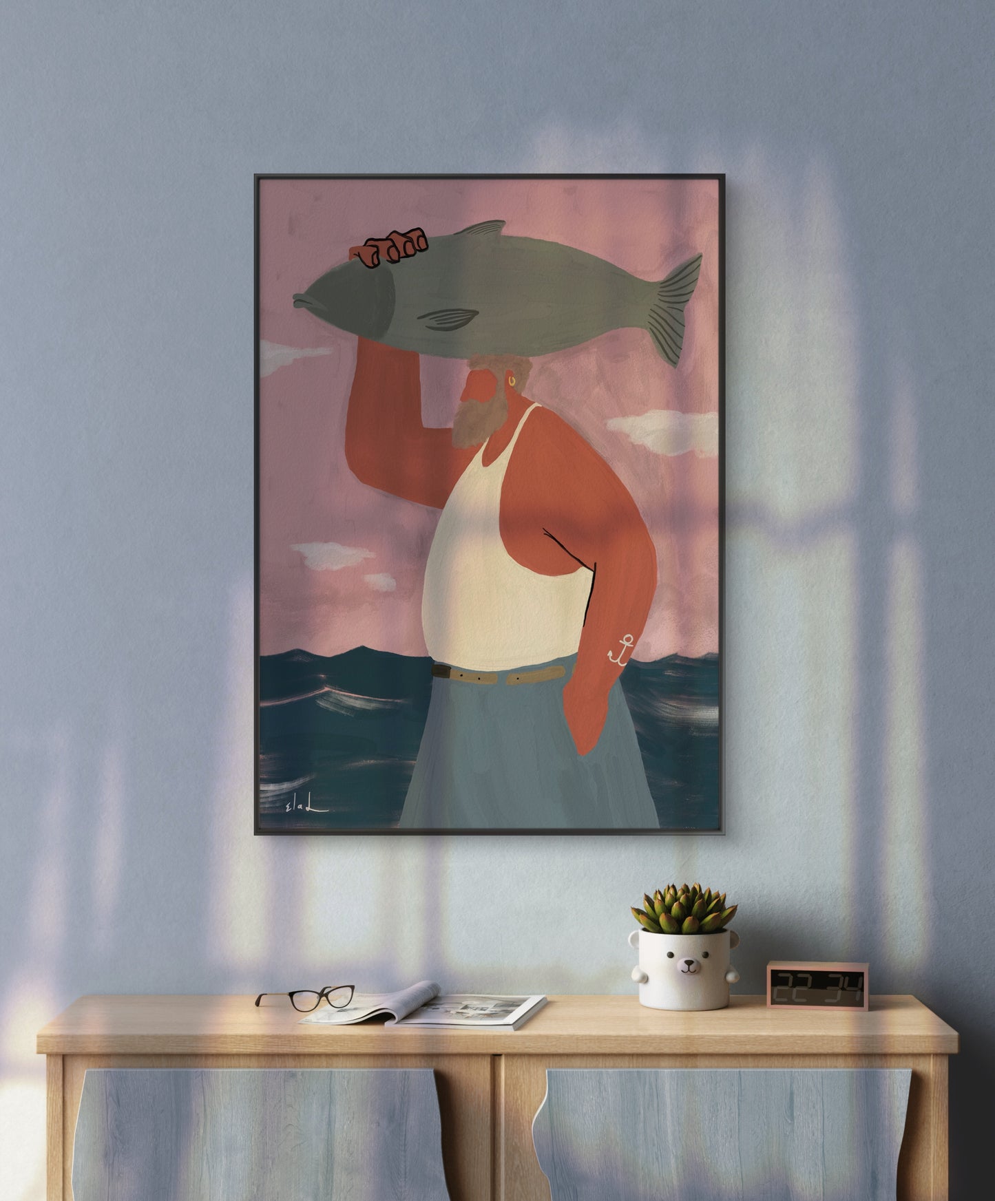 הדפס צבעוני | הדייג