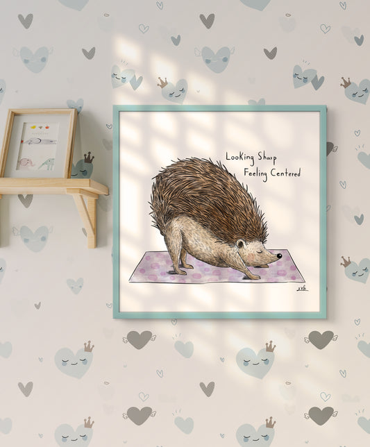 הדפס איור | קיפוד יוגה