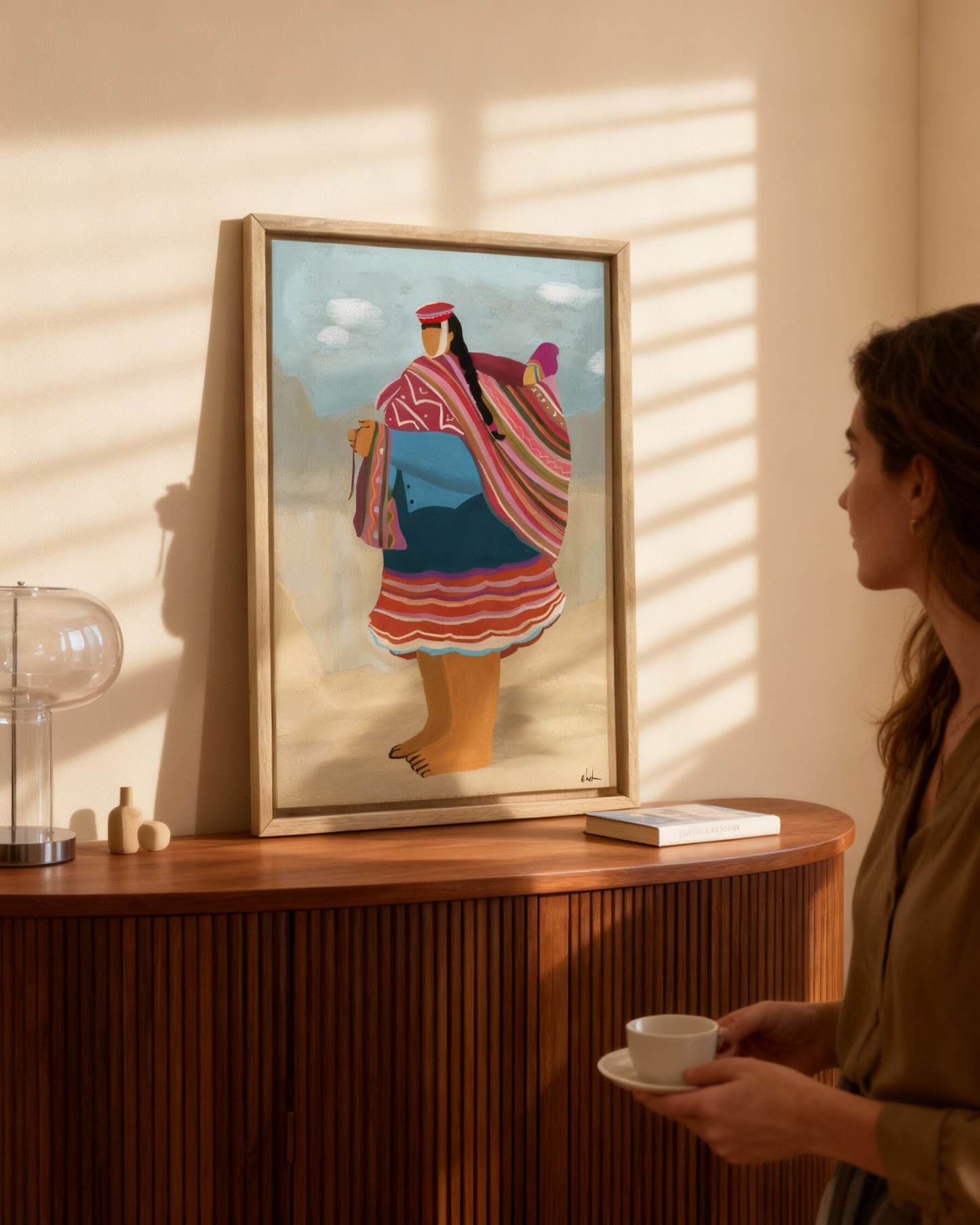 הדפס צבעוני | אמא ובן פרואנים