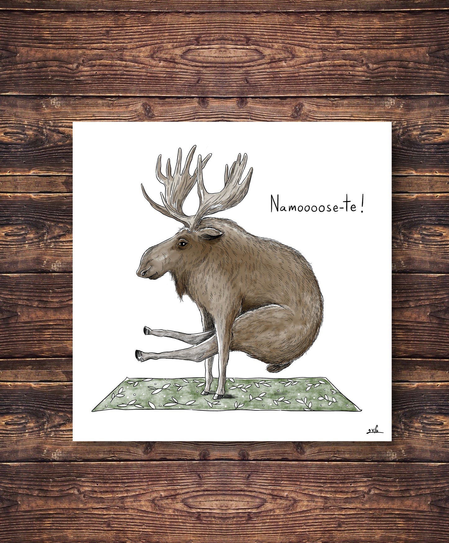 הדפס איור | מוס יוגה