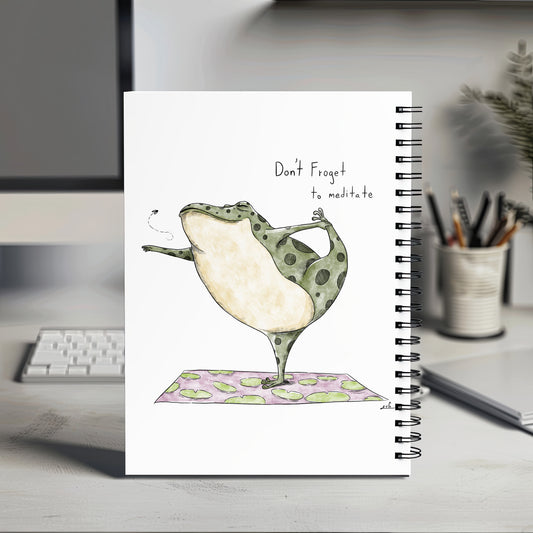 מחברת ספירלה -צפרדע יוגה
