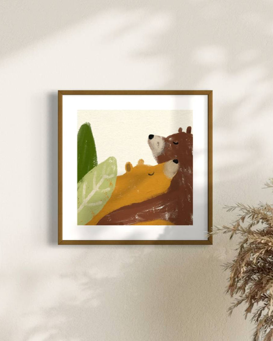 הדפס איור | זוג דובים