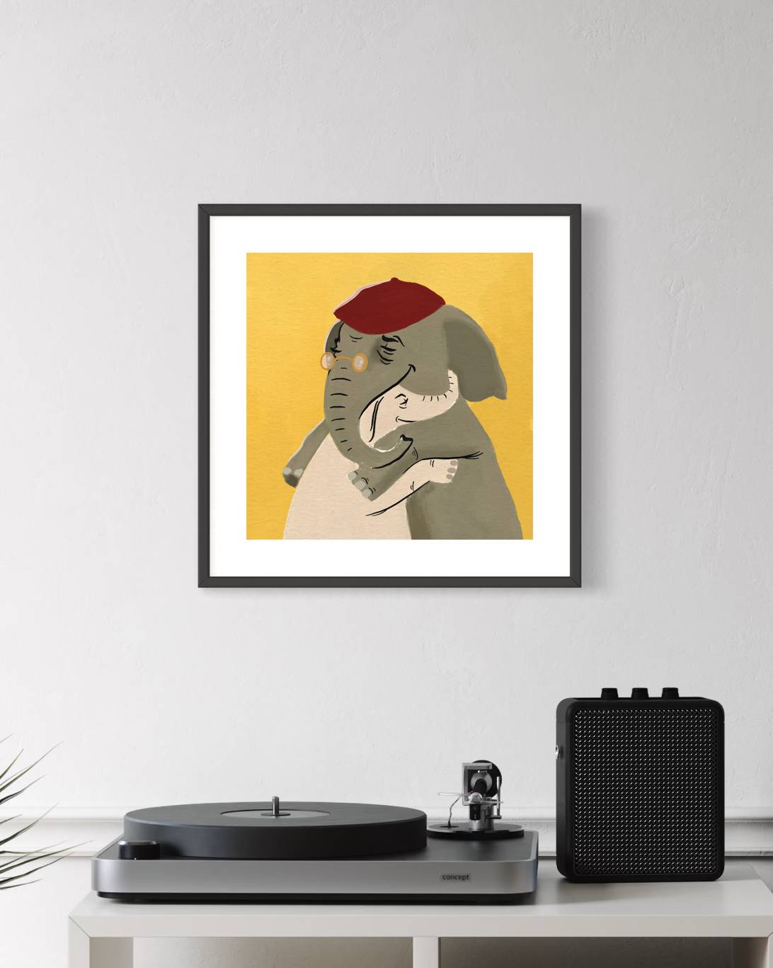 הדפס איור | זוג פילים